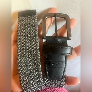 Nike Gray Braided Belt